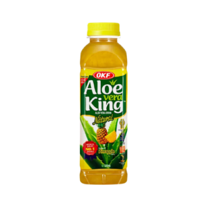 Aloe Vera OKF Pineapple 20x500ml Aloe-Vera-Getränk mit Ananasgeschmack und Aloe-Vera-Stückchen für Großhandel und Wiederverkäufer