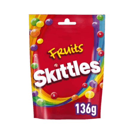 Skittles Fruit 15x136g – Bunte Frucht-Kaudragees im Großpack