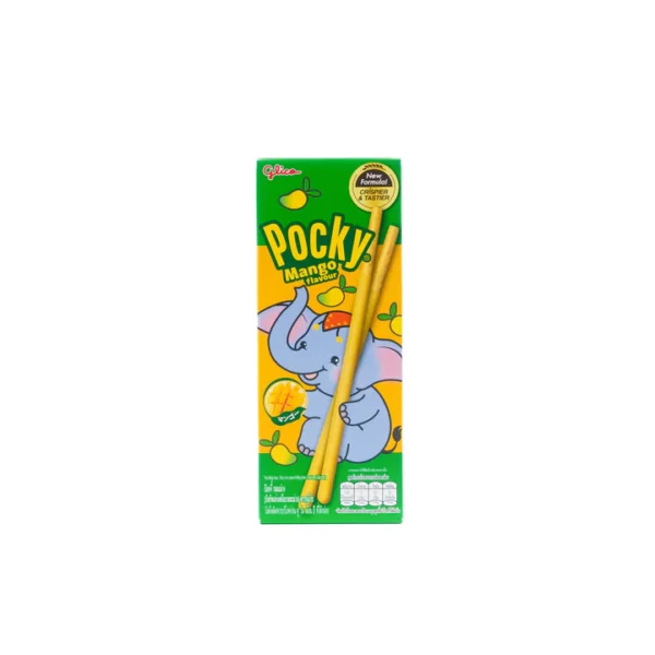 Pocky Keksstäbchen Mango 10x25g – Knusprige Keksstäbchen mit fruchtiger Mangoglasur