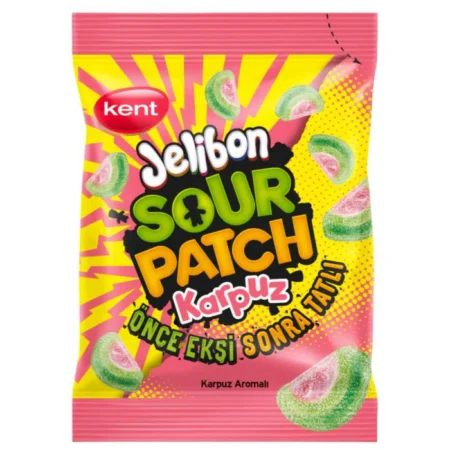 Sour Patch Kids Watermelon Bag 12x102g – Fruchtig-saure Weingummis mit Wassermelonen-Geschmack