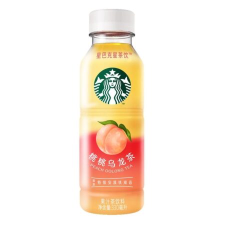 Starbucks Peach Oolong Tea Asia 15x330ml – Erfrischender Eistee mit Pfirsich- und Oolong-Tee-Geschmack