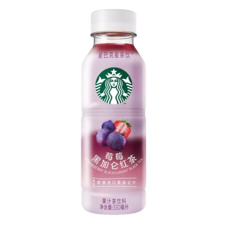 Starbucks Strawberry Black Currant Tea Asia 15x330ml – Fruchtiger Eistee mit Erdbeer- und Johannisbeernote