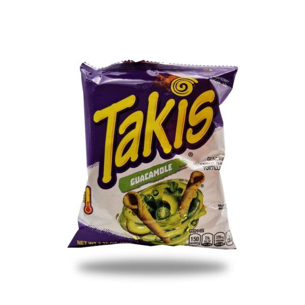 Takis Guacamole 20x92,30g – Knusprige Tortilla-Rollen mit würzigem Guacamole-Geschmack