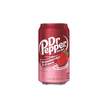 Dr Pepper Strawberries and Cream 12x355ml – Softdrink mit Erdbeer- und Sahnearoma