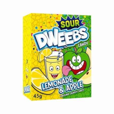 Dweebs Lemonade and Apple 24x45g – Süß-saure Süßigkeiten mit Limonaden- und Apfelgeschmack