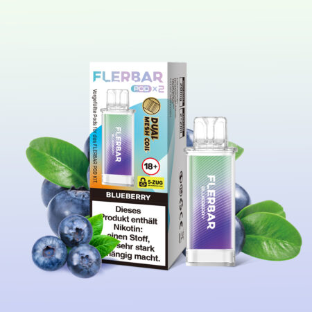 Flerbar Pods 10x2er Blueberry – Fruchtiges Blaubeer-Aroma für Vaping