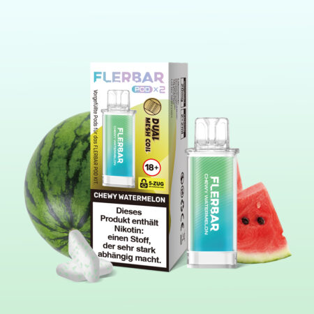 Flerbar Pods 10x2er Chewy Watermelon – Fruchtige Wassermelone für Vaping