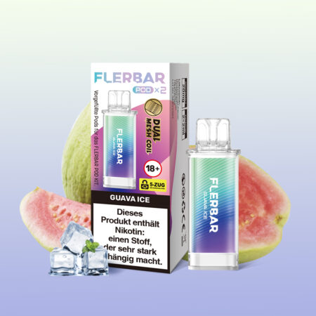 Flerbar Pods Guava Ice – 10x2er, exotischer Guavengeschmack mit kühler Eisnote.