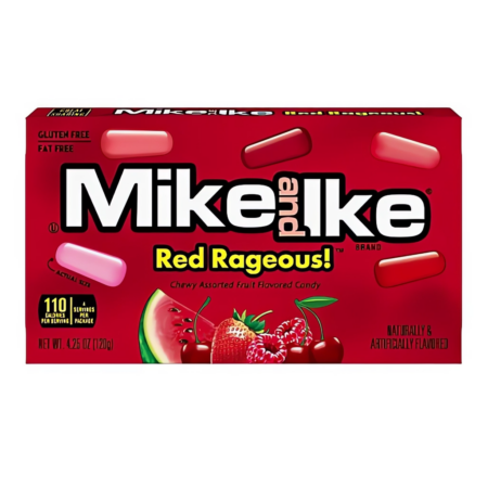 Mike and Ike Red Rageous 12x120g – Kaubonbons mit roten Fruchtaromen