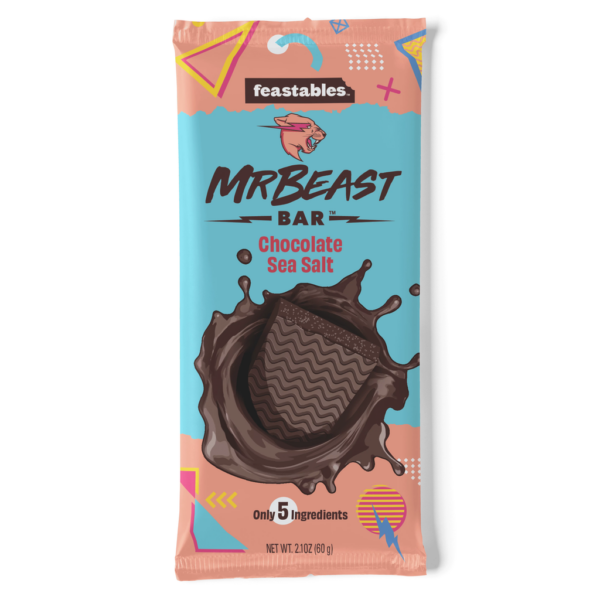 Mr. Beast Chocolate Sea Salt 10x60g – Milchschokolade mit Meersalz