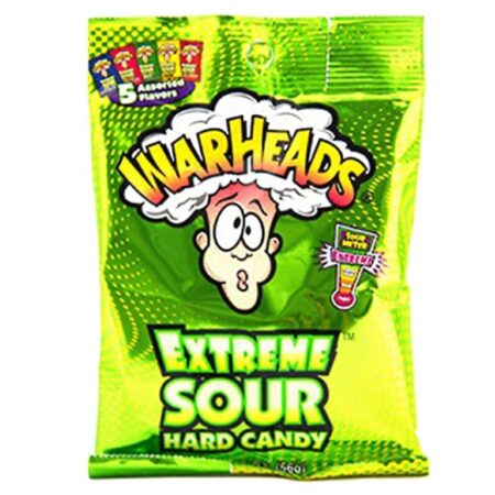 Saure Bonbons Warheads Extreme Sour Bag 12x56g – Verschiedene Fruchtaromen