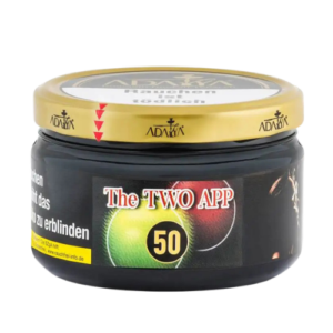 Adalya The Double App 50 200g Shisha Tabak mit klassischem Doppelapfel-Geschmack für Shisha-Shops, Tabakfachgeschäfte und Wiederverkäufer