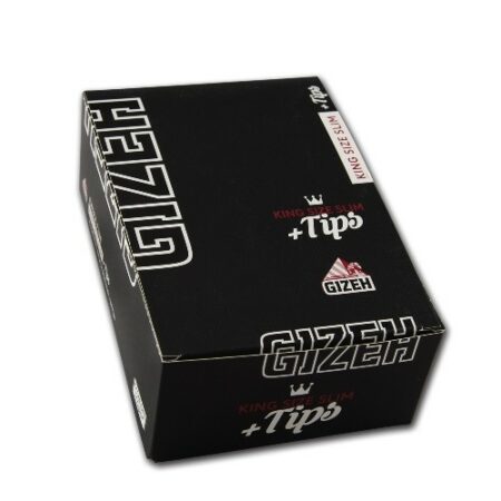Gizeh King Size Slim – 26x34 Blatt mit 34 Filter-Tips, hochwertiges Rolling Paper für gleichmäßigen Rauchgenuss.
