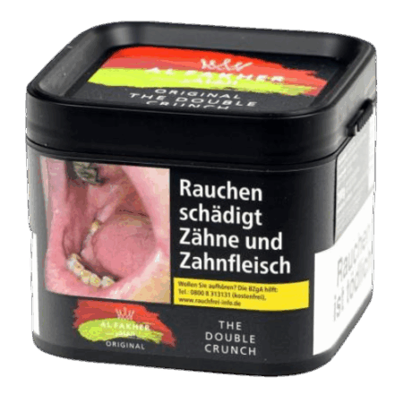 Al Fakher Tabak Double Crunch 200g – Klassischer Shisha-Tabak mit Doppelapfelgeschmack