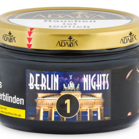 Adalya Tabak Berlin Nights 200g – Fruchtiger Shisha-Tabak mit Trauben- und Melonenaroma