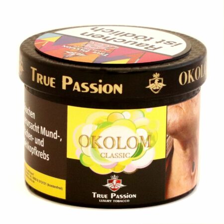 True Passion Tabak Okolom 200g – Tropischer Shisha-Tabak mit Ananas-, Mango- und Zitrusaroma