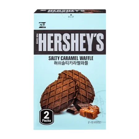 Hershey's Salty Caramel Waffle 8x55g – Knusprige Waffel mit salzigem Karamell