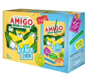 Amigo Ice Tea Lemon 8x200ml – Erfrischender Eistee mit Zitronengeschmack