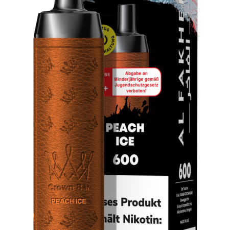 Al Fakher Vape Peach Ice 10x600er – Saftiger Pfirsich mit erfrischendem Ice-Kick