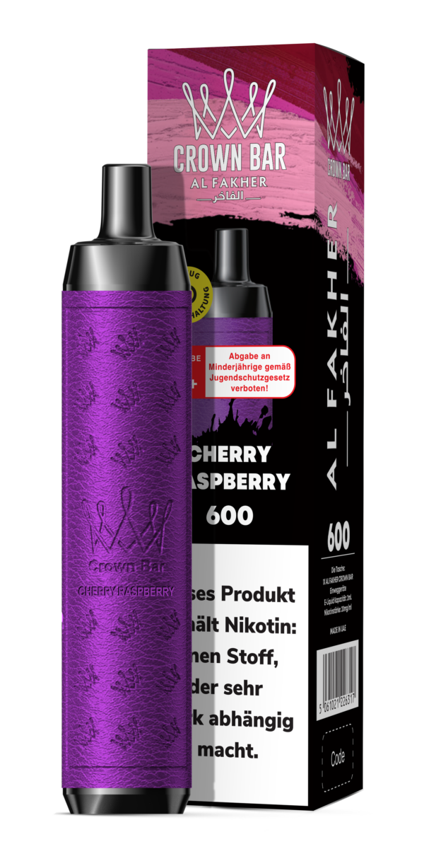 Al Fakher Vape Cherry Raspberry 10x600er – Süße Kirsche und frische Himbeere