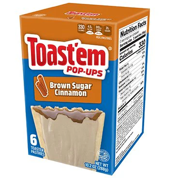 Toastem Brown Sugar Cinnamon 288g – Frühstücksgebäck mit braunem Zucker und Zimt