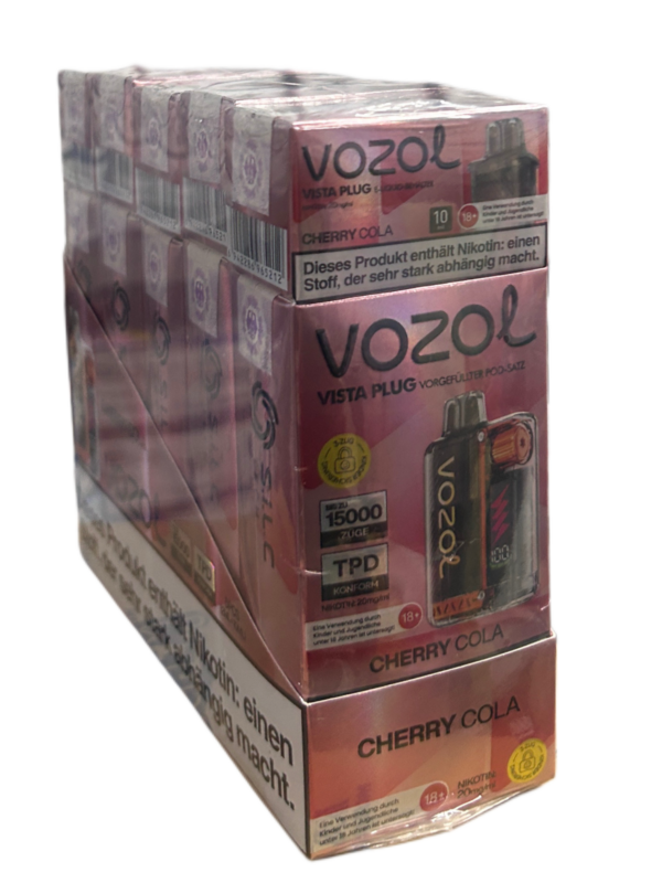 Vozol Vista Plug Cherry Cola 5x15000 – Bild 2