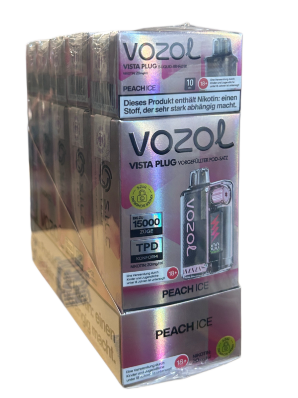 Vozol Vista Plug Peach Ice 5x15000 – Bild 2