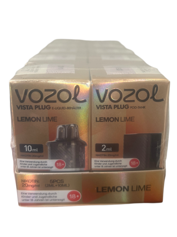 vozol pods lemon lime vape 5x12ml