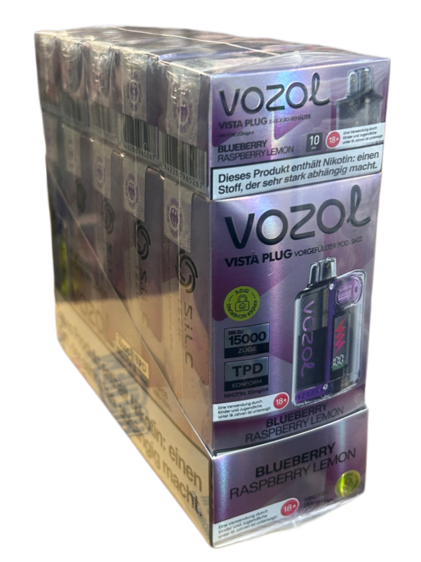 Vozol Vista Plug Blueberry Raspberry Lemon 5x15000 – Bild 2