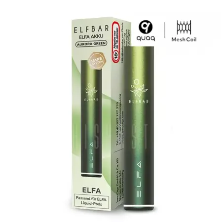 Elfbar Basisgerät Green – 10 Stück, Basisgerät für Vaping mit modernem Design in Grün.