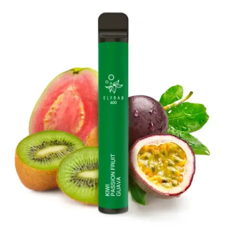 Elfbar Vapes Kiwi Passionfruit Guava 10x600er – Tropischer Kiwi-Passionsfrucht-Guave-Mix für Vaping