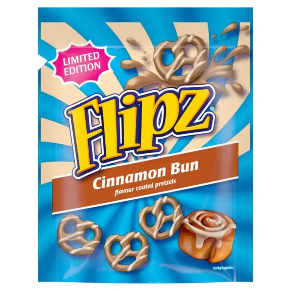 Flipz Cinnamon Bun 6x90g – Knusprige Brezeln mit Zimtglasur