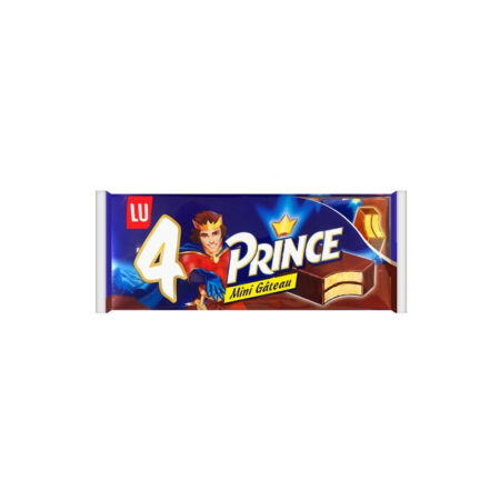 LU Prince Mini Choc 4x30g – Knusprige Mini-Kekse mit Schokoladenfüllung