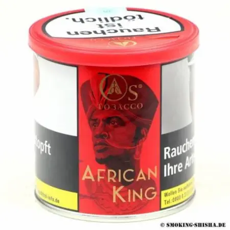 O´s Tabak African King – 200g, intensiver Shisha-Tabak mit exotischem Geschmack