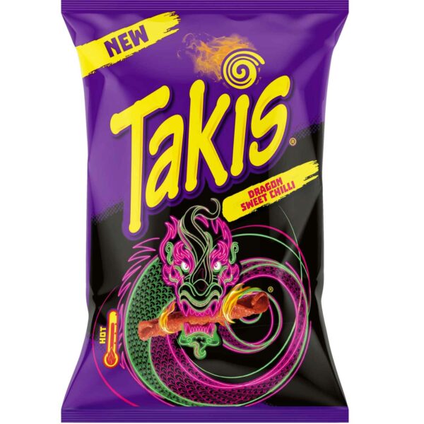 Takis Sweet Chili Spanien 18x90g – Süßer und scharfer Snack