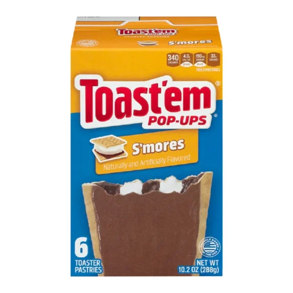 Toastem Frosted Smores 288g – Frühstücksgebäck mit Schokoladen-Marshmallow-Füllung