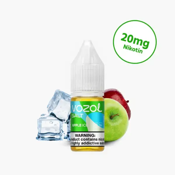 Vozol Liquid Apple Ice 10 x 10ml – Frischer Apfel mit kühler Eisnote