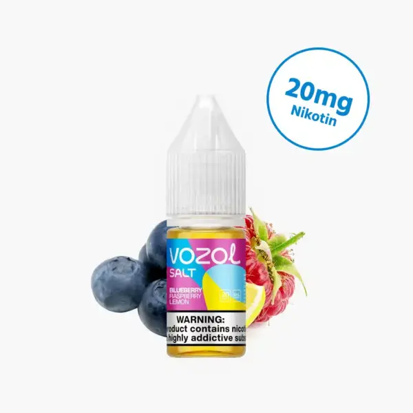 Vozol Liquid Blueberry Raspberry Lemon 10 x 10ml – Blaubeeren, Himbeeren und Zitrone für Vaping