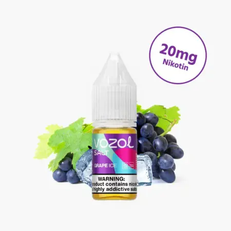 Vozol Liquid Grape Ice 10 x 10ml – Süße Traube mit erfrischender Eisnote für Vaping