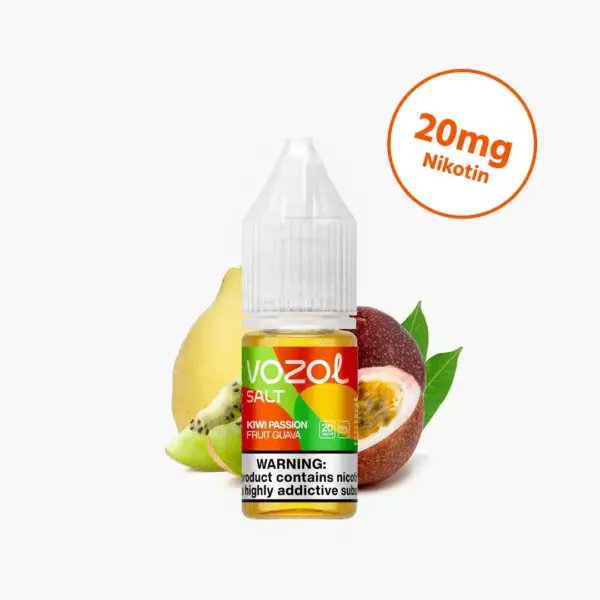 Vozol Liquid Kiwi Passion Fruit Guava 10 x 10ml – Tropischer Mix aus Kiwi, Passionsfrucht und Guave