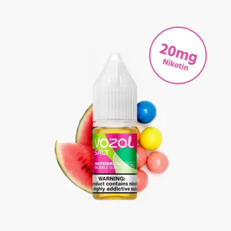 Vozol Liquid Watermelon Bubblegum 10 x 10ml – Fruchtige Wassermelone mit süßem Kaugummi-Geschmack