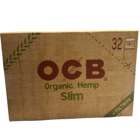 OCB Organic Hemp Slim + Filter 32x32 Blatt – Natürliche Hanf-Blättchen mit Filtern