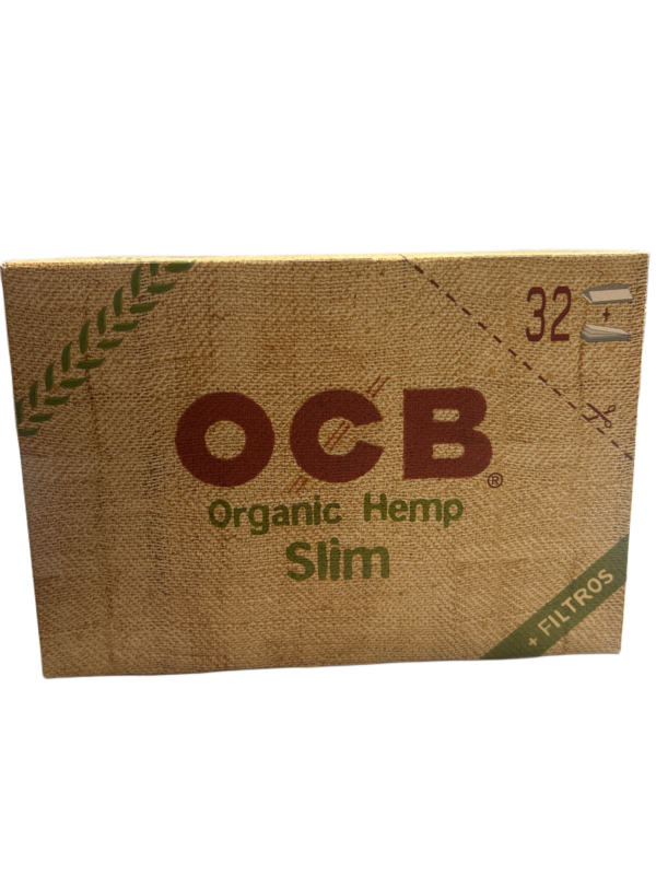 OCB Organic Hemp Slim + Filter 32x32 Blatt – Natürliche Hanf-Blättchen mit Filtern