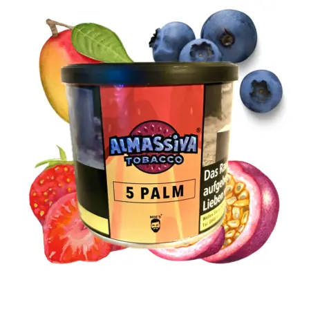 almassiva tobacco 5 palm shisha tabak exotisch