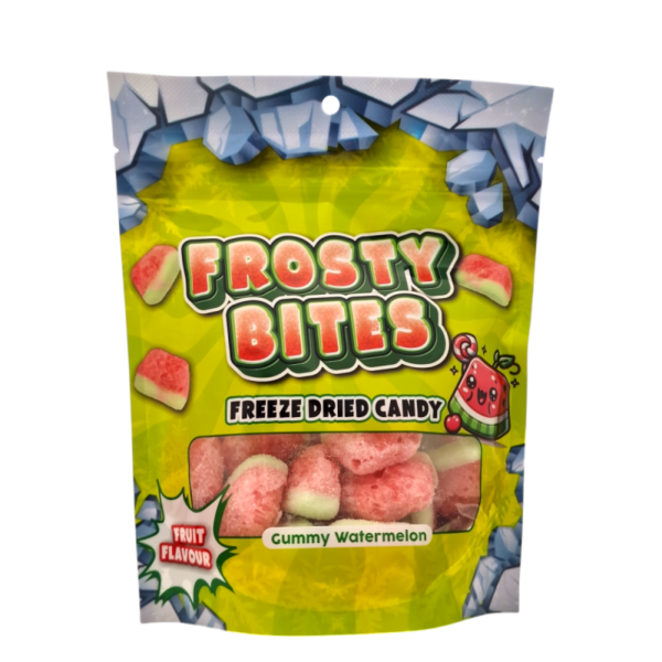 Frosty Bites Gummy Watermelon 24x50g – Fruchtige Gummibonbons mit erfrischendem Wassermelonengeschmack