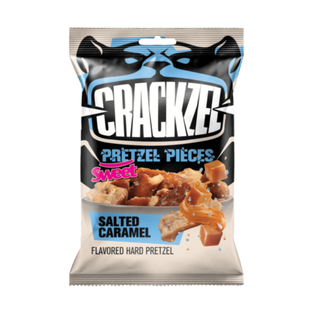 crackzel pretzel pieces salted caramel snack