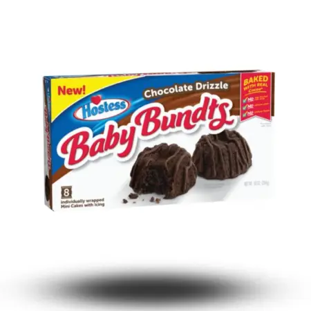 Hostess Baby Bundts Chocolate 8er – Saftige Mini-Gugelhupf-Kuchen mit Schokoladengeschmack