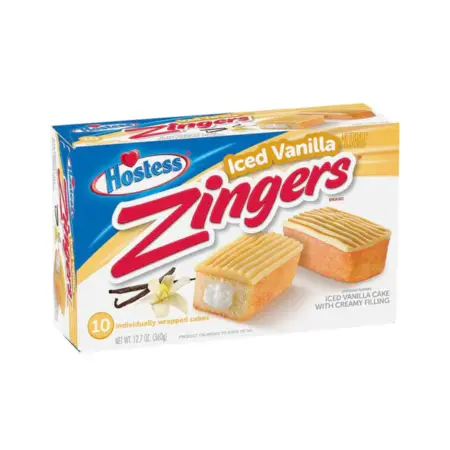 Hostess Zingers Vanilla 380g – Saftige Vanille-Kuchenschnitten mit cremiger Füllung