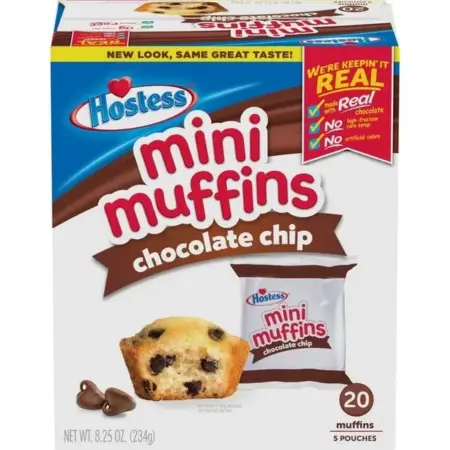 Hostess Mini Muffins Chocolate Chip 234g – Saftige Mini-Muffins mit Schokoladenstückchen