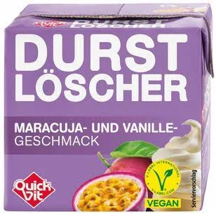 durstlöscher maracuja und vanille erfrischend fruchtig süß